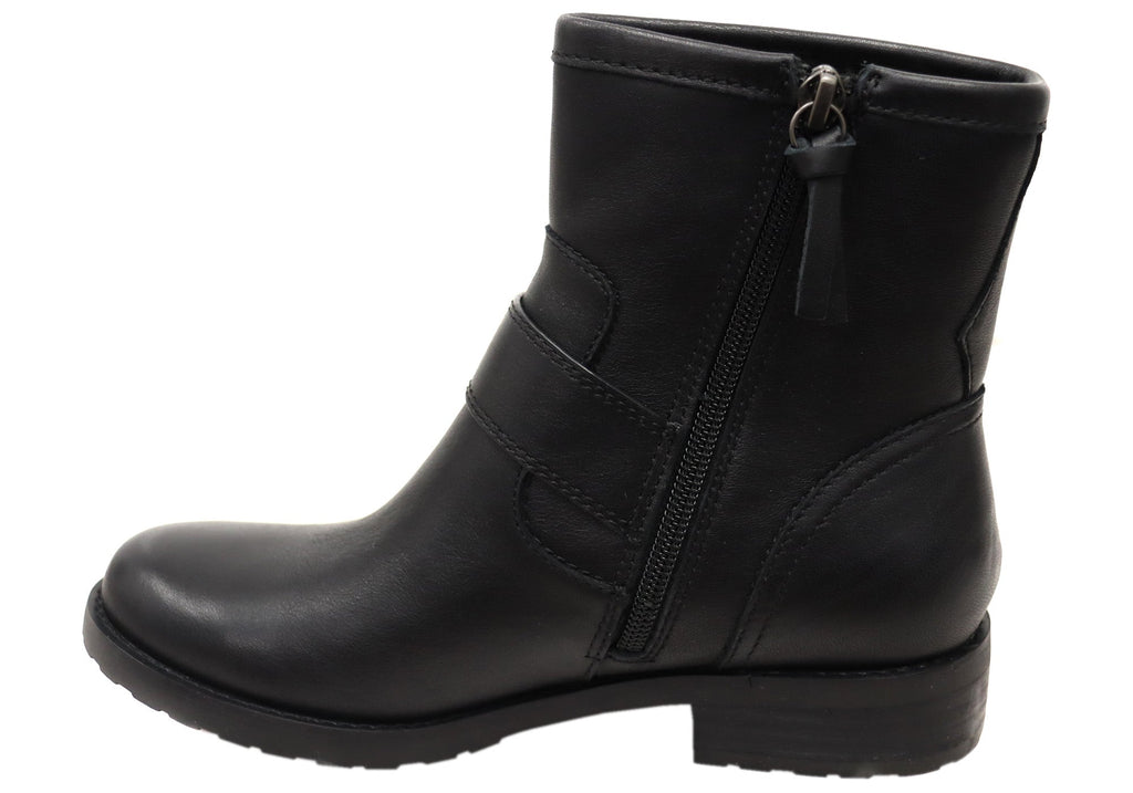 Brie Womens Comfortable Leather Ankle Boots