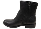 Brie Womens Comfortable Leather Ankle Boots