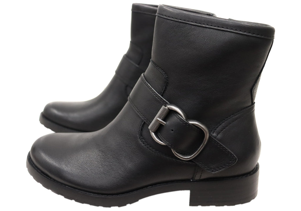 Brie Womens Comfortable Leather Ankle Boots