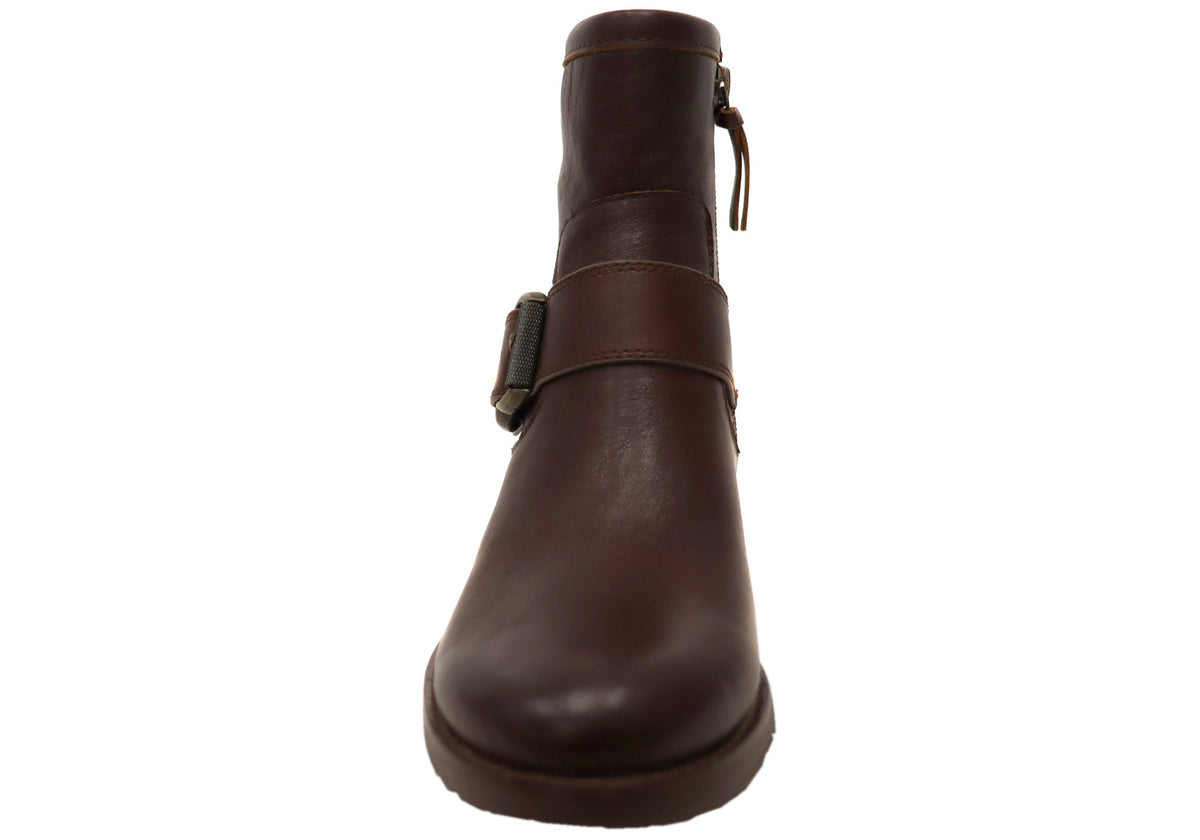 Brie Womens Comfortable Leather Ankle Boots