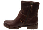 Brie Womens Comfortable Leather Ankle Boots