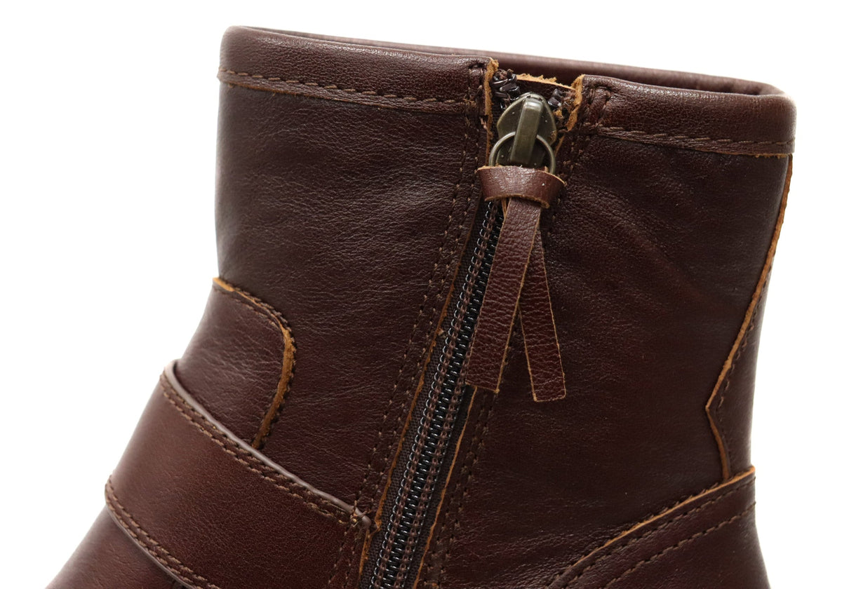 Brie Womens Comfortable Leather Ankle Boots
