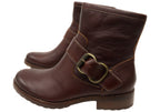 Brie Womens Comfortable Leather Ankle Boots