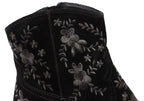 Sophie Womens Comfortable Leather Suede Heeled Ankle Boots