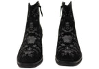 Sophie Womens Comfortable Leather Suede Heeled Ankle Boots