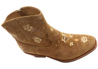 Sophie Womens Comfortable Leather Suede Heeled Ankle Boots