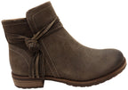 Blake Womens Comfortable Leather Suede Ankle Boots