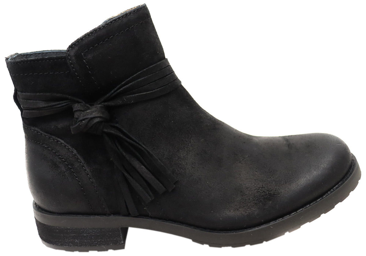 Blake Womens Comfortable Leather Suede Ankle Boots