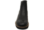 Ferna Womens Comfortable Leather Wedge Ankle Boots