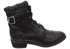 Cordelia Womens Comfortable Leather Ankle Boots