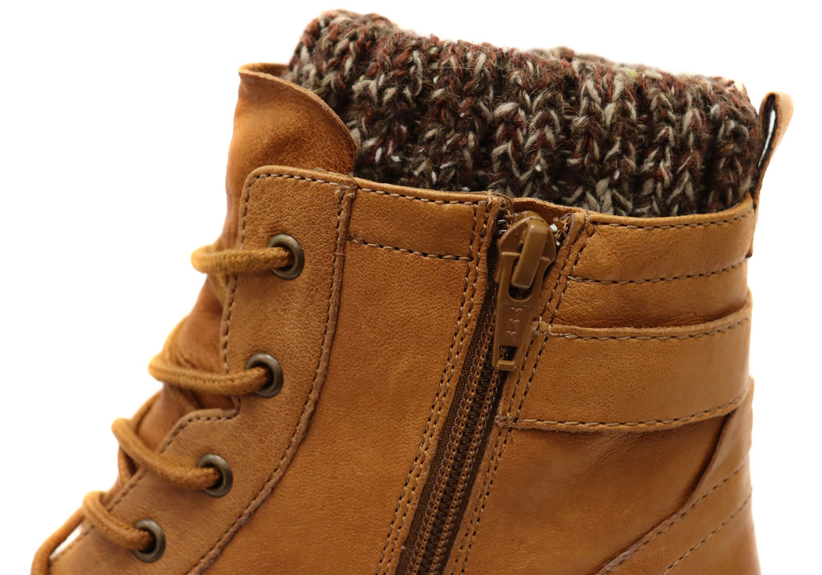 Cordelia Womens Comfortable Leather Ankle Boots