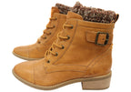 Cordelia Womens Comfortable Leather Ankle Boots