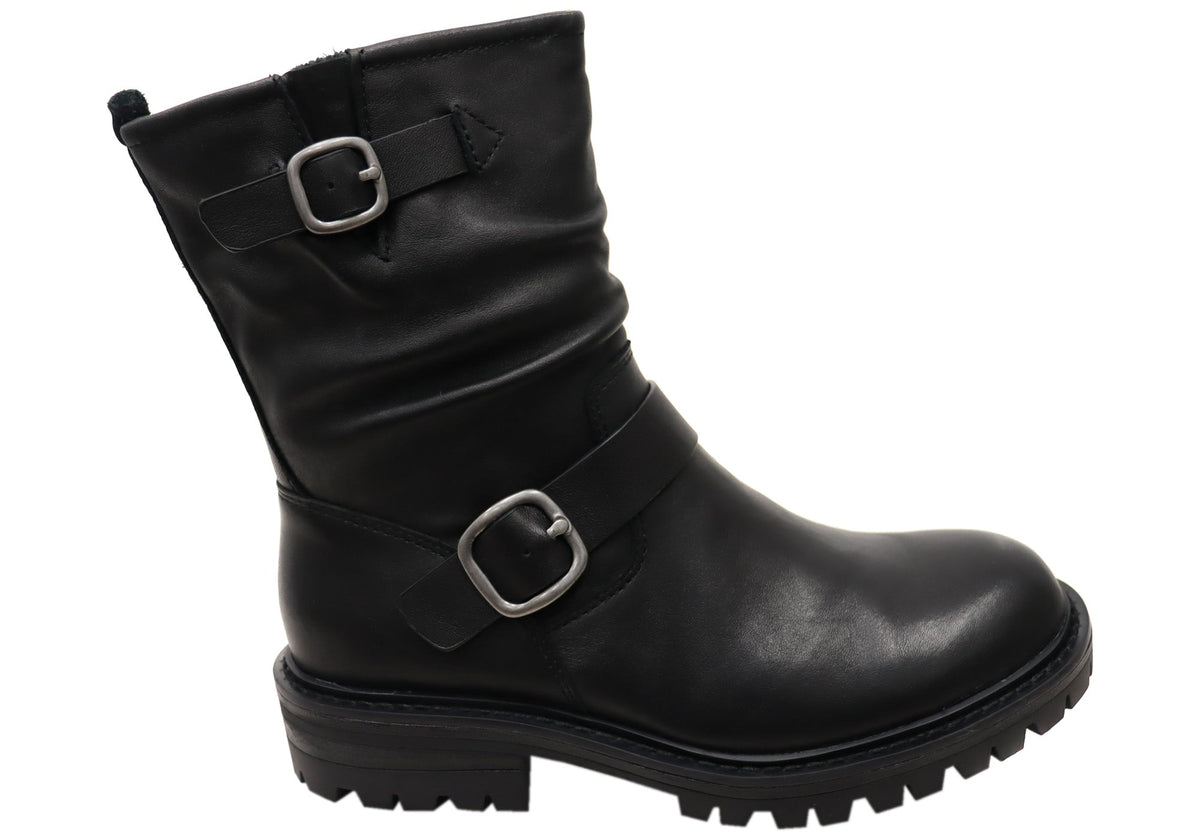 Amberlynn Womens Comfortable Leather Boots