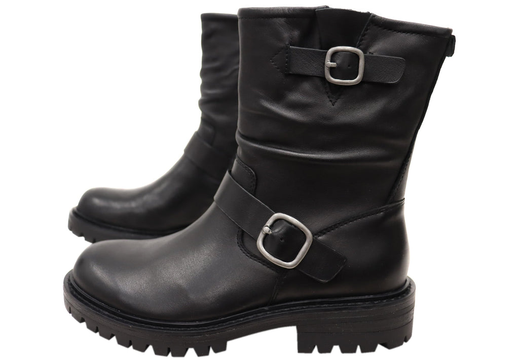 Amberlynn Womens Comfortable Leather Boots