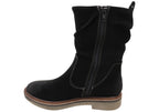 Renata Womens Comfortable Leather Suede Mid Calf Boots