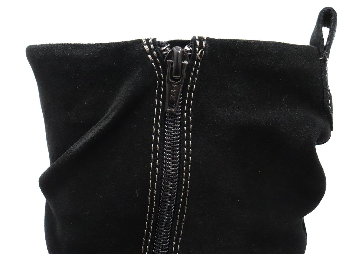 Renata Womens Comfortable Leather Suede Mid Calf Boots