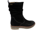 Renata Womens Comfortable Leather Suede Mid Calf Boots