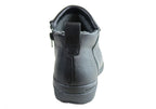 Glee Womens Comfortable Supportive Leather Ankle Boots