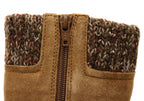 Salem Womens Wide Fit Comfort Leather Suede Mid Calf Boots