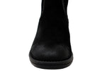 Salem Womens Wide Fit Comfort Leather Suede Mid Calf Boots