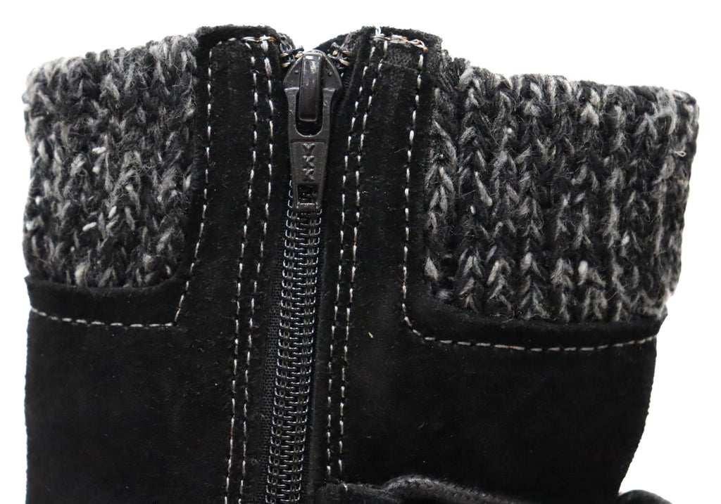 Salem Womens Wide Fit Comfort Leather Suede Mid Calf Boots