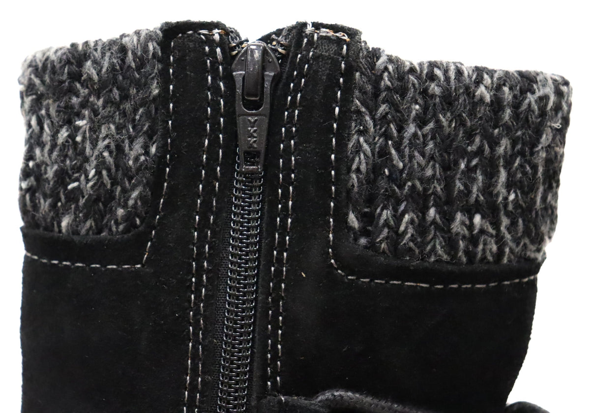 Salem Womens Wide Fit Comfort Leather Suede Mid Calf Boots