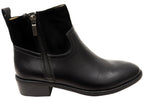 Carter Womens Wide Fit Comfortable Leather Ankle Boots
