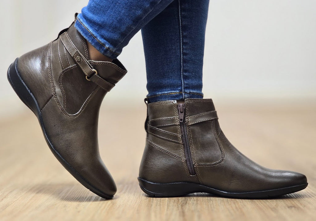 Lane Womens Comfortable Leather Ankle Boots Made In Brazil