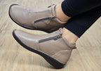 Luna Womens European Comfort Leather Ankle Boots