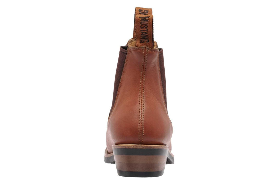 Womens Signature Pull Up Tan Leather Boots