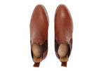 Womens Signature Pull Up Tan Leather Boots