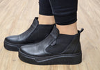 Maeva Womens European Comfortable Leather Ankle Boots
