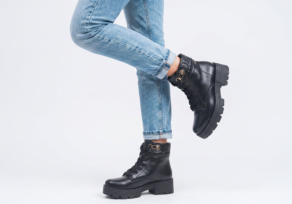 Pisa Womens Comfort Brazilian Platform Lace Up Ankle Boots