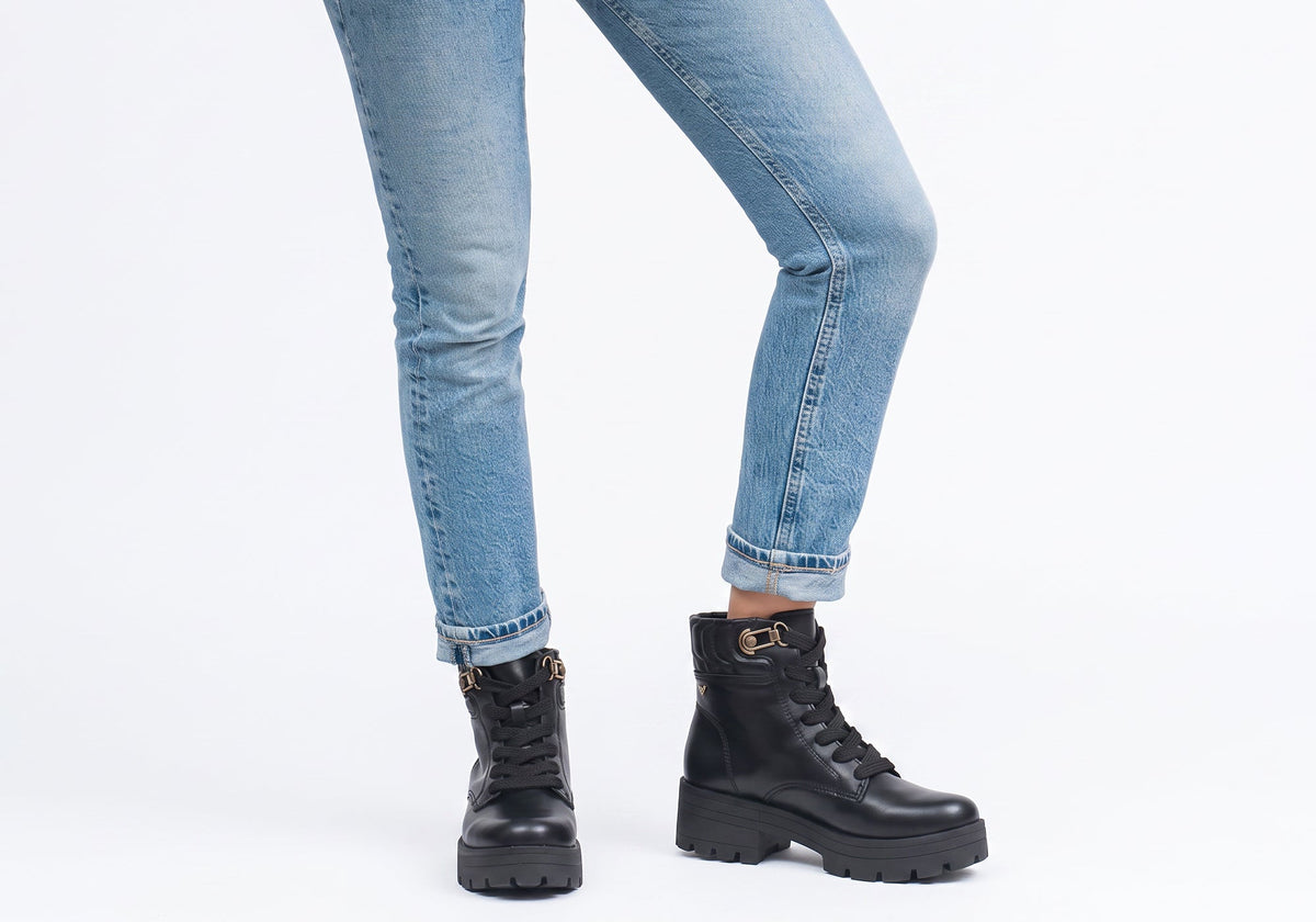 Pisa Womens Comfort Brazilian Platform Lace Up Ankle Boots