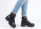 Pisa Womens Comfort Brazilian Platform Lace Up Ankle Boots