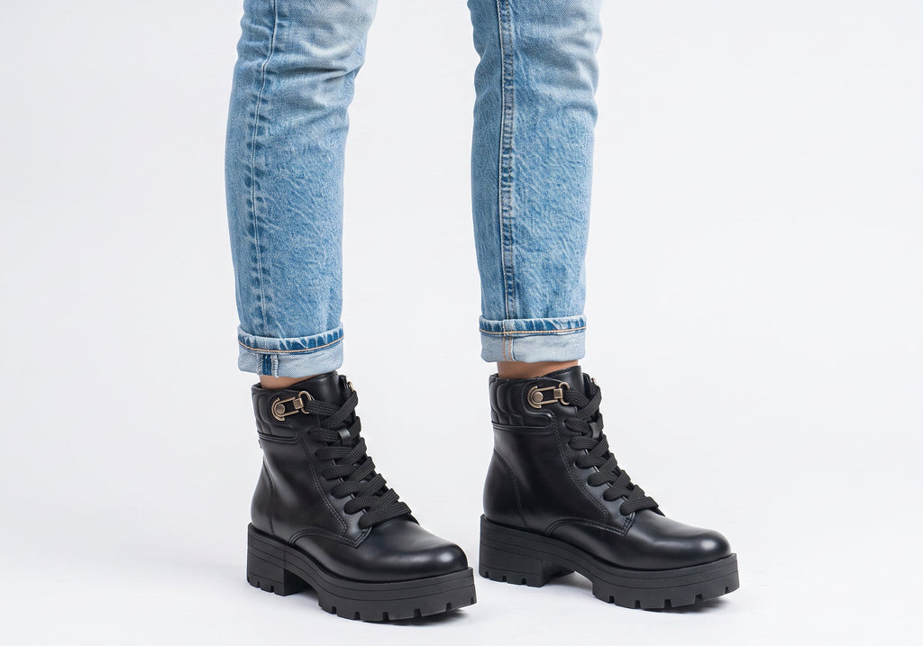 Pisa Womens Comfort Brazilian Platform Lace Up Ankle Boots