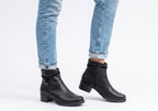 Shelby Womens Comfortable Brazilian Low Heel Ankle Boots