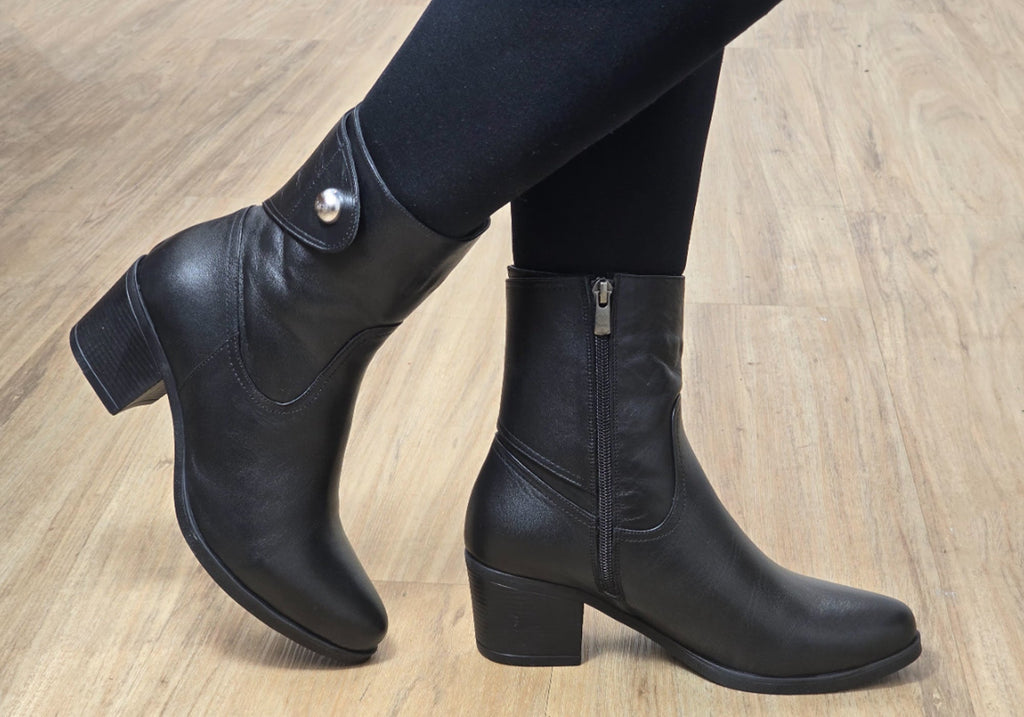 Nalini Womens European Comfortable Leather Boots