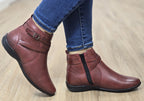 Nancy Womens Comfortable Brazilian Leather Ankle Boots