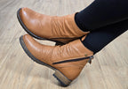 Castle Womens European Comfortable Leather Ankle Boots