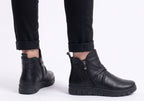 Compass Womens Comfortable Leather European Ankle Boots