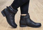 Devo Womens European Comfortable Leather Ankle Boots