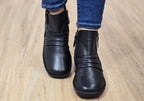 Poet Womens European Comfortable Leather Ankle Boots