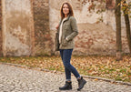 L7172-00 Womens Comfortable Leather Ankle Boots