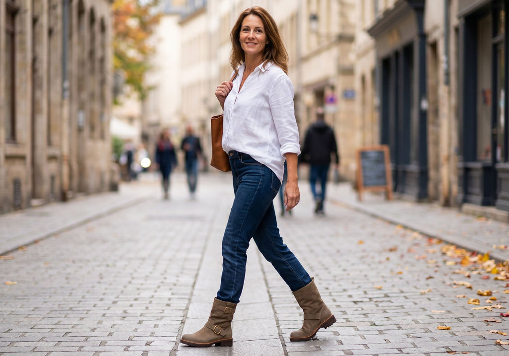 Amberlynn Womens Comfortable Leather Boots