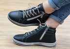 Akari Womens European Comfortable Leather Ankle Boots