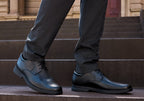 Allander Mens Leather Lighweight Comfortable Wide Fit Shoes