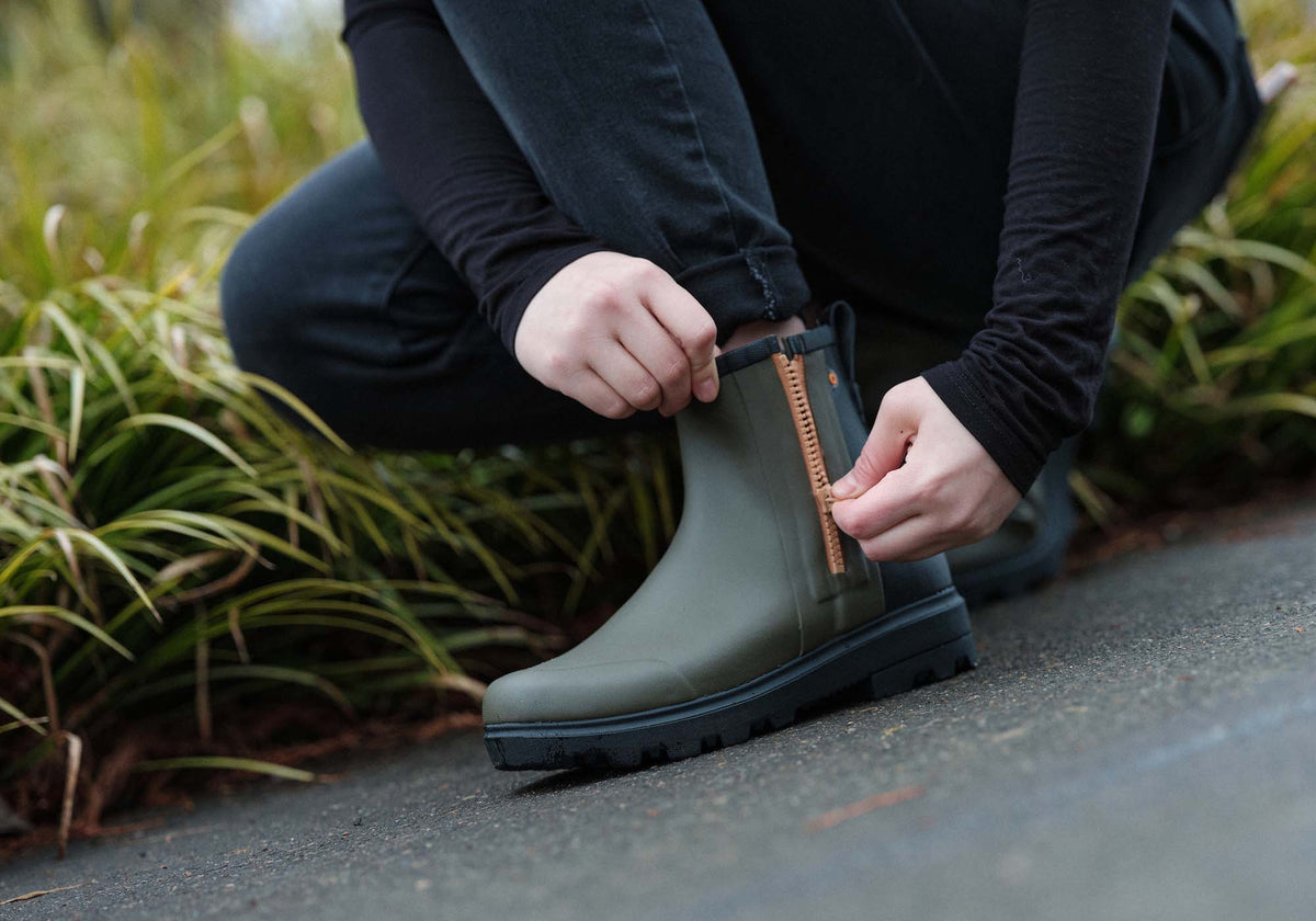 Womens Comfortable Holly Rain Zip Womens Casual Waterproof Boots