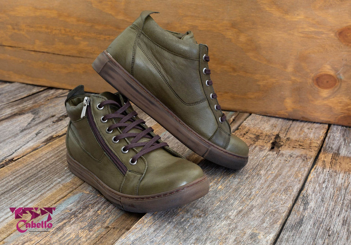 EG1570 Womens Flat Leather European Ankle Boots