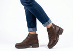 Casey Womens Comfortable Brazilian Lace Up Ankle Boots